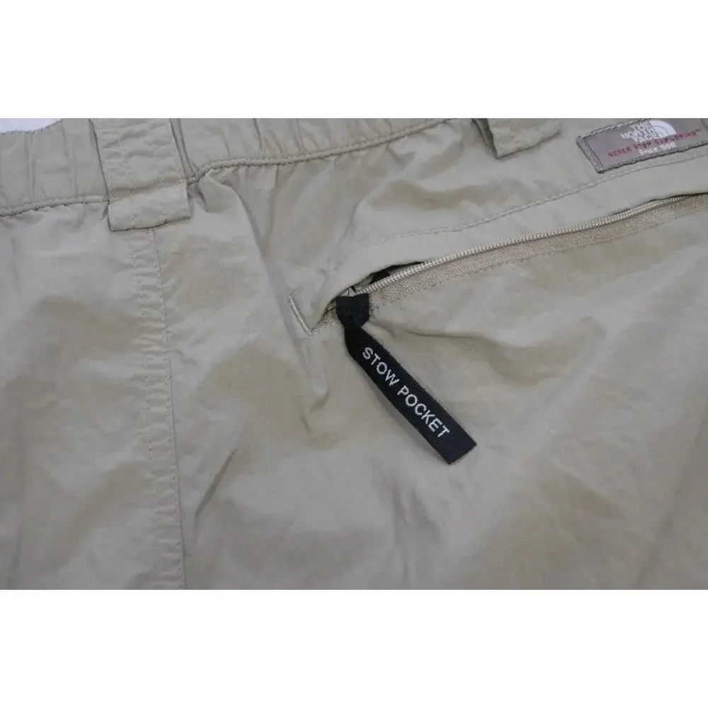 The North Face Nylon‎ Cargo Shorts Fishing Hiking Trekking Beige Mens Sz Large